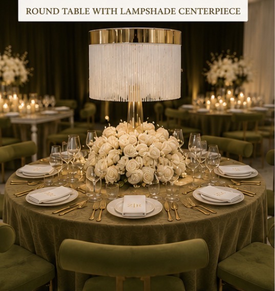 Luxury wedding tablescape